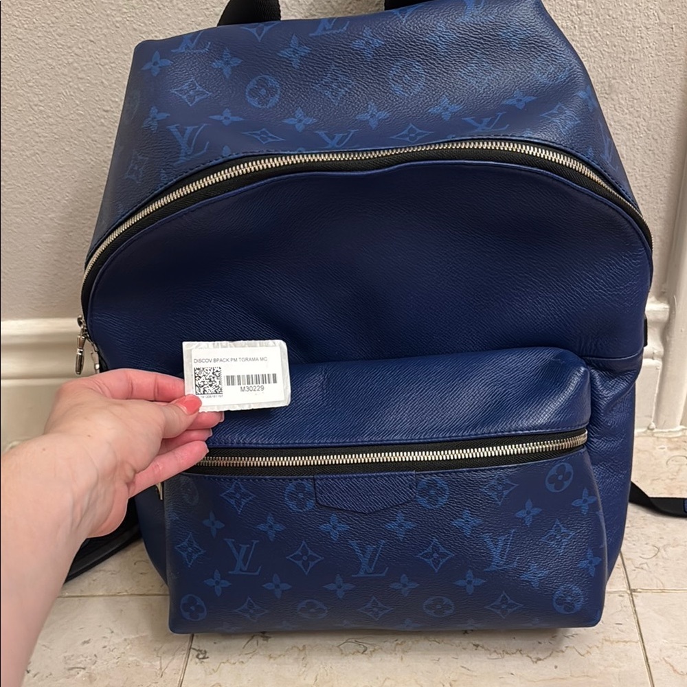 Louis Vuitton Blue Monogram Discovery Backpack